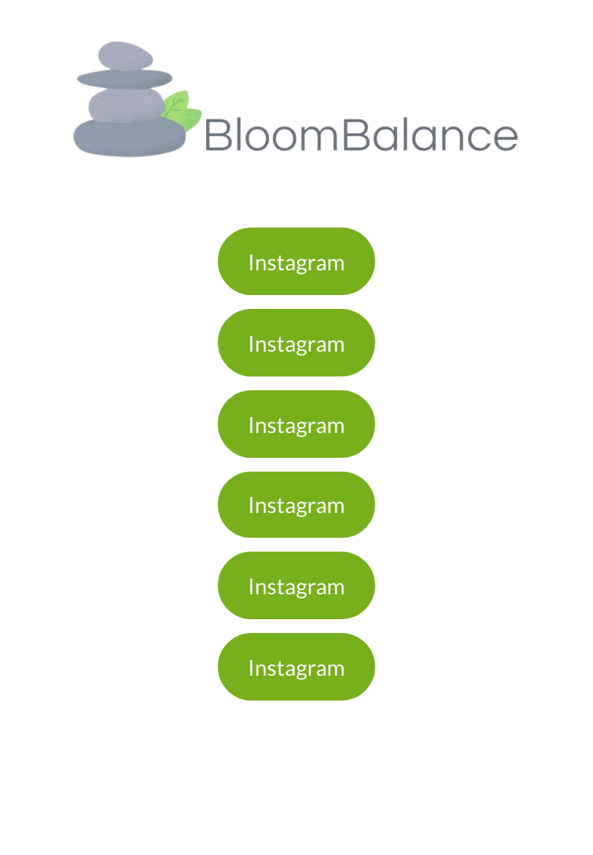 Dezelfde linkpagina op een telefoon, met de knoppen gecentreerd onder elkaar